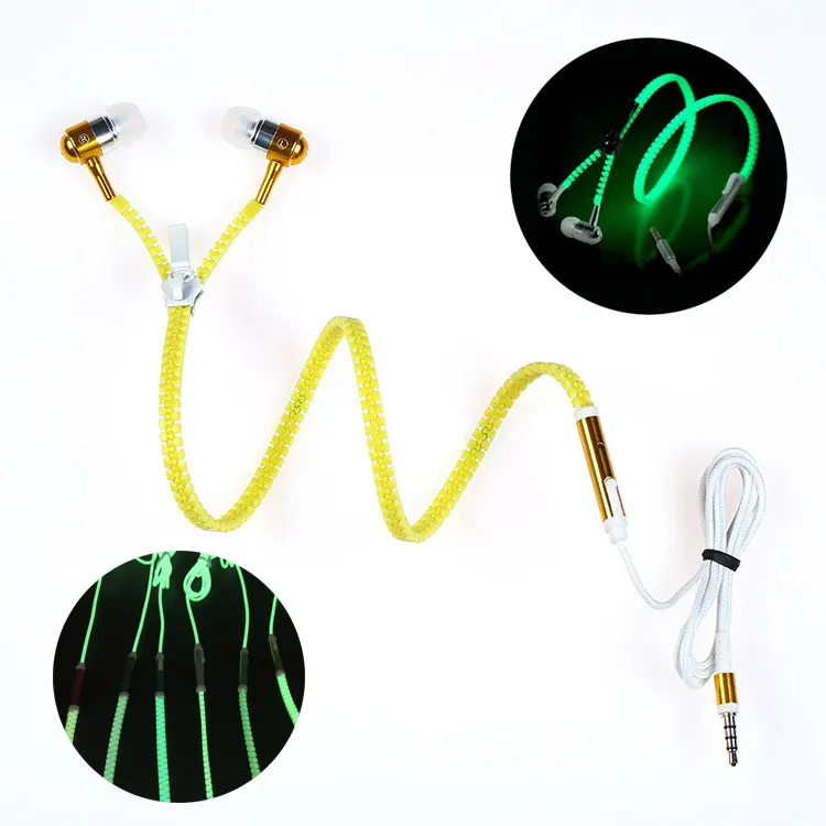 Наушники вкладыши проводные наушники 3 5 мм с микрофоном светящиеся гарнитура для