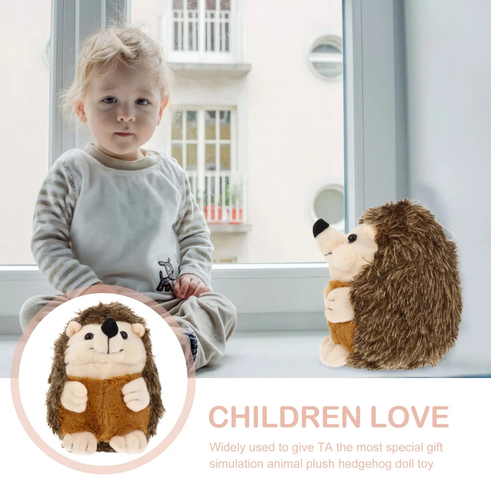 

Stuffed Hedgehog Plush Toys Lifelike Realistic Animal Hedgehog Doll for Boys