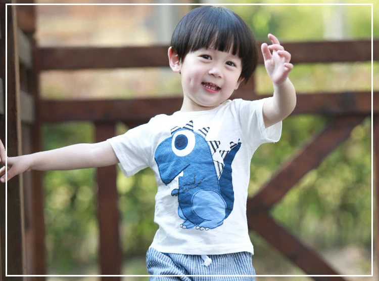 Комплект летней одежды для мальчиков повседневные хлопковые комплекты детей