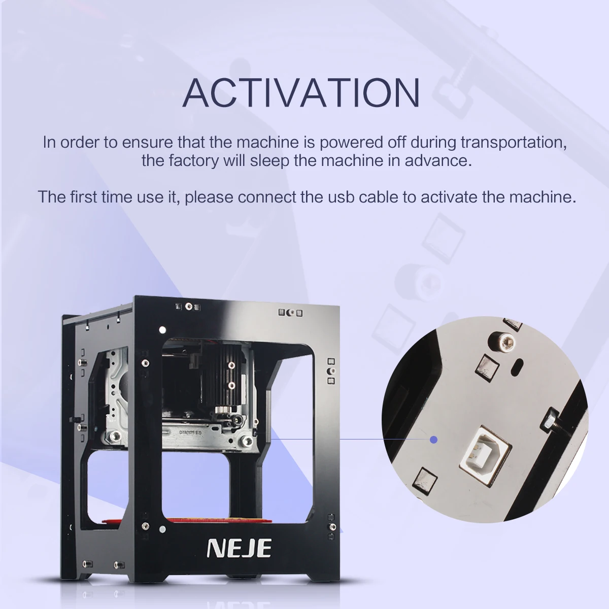 Беспроводной лазерный гравер совместимый с Bluetooth 3000 МВт нм | Инструменты