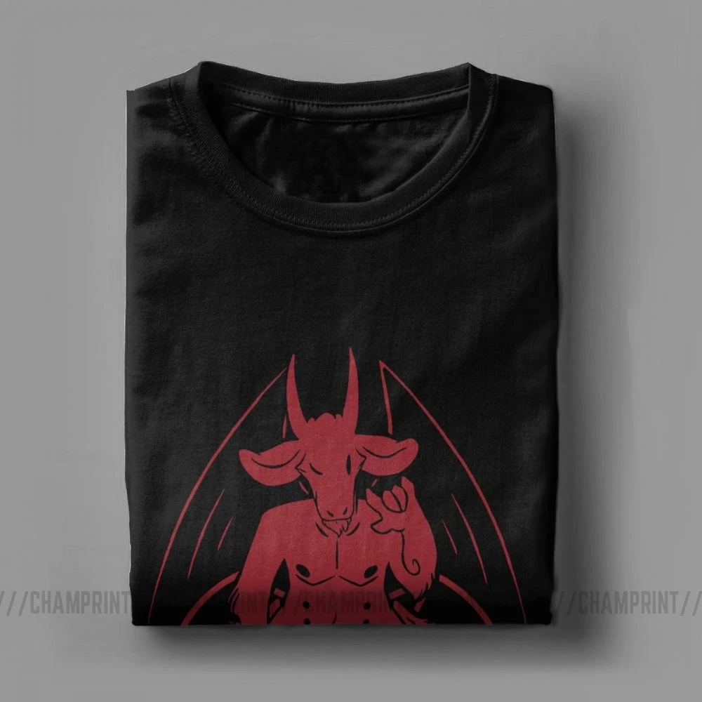 Мужская футболка с надписью Call Me Baphomet одежда из чистого хлопка изображением