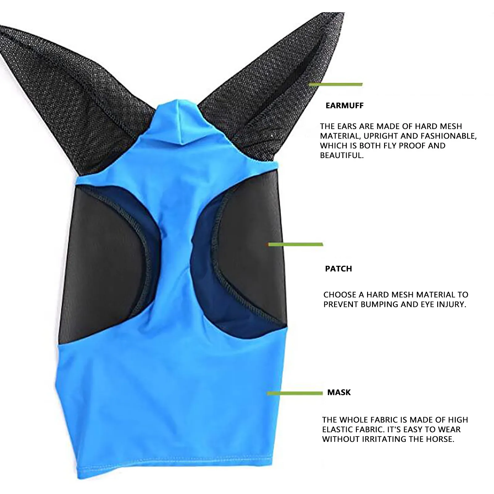 

Horse Mask Horse Face Mosquito Hood Mosquito And Fly Mask Equestrian Mask For Pet Supplies Protect Horse Face