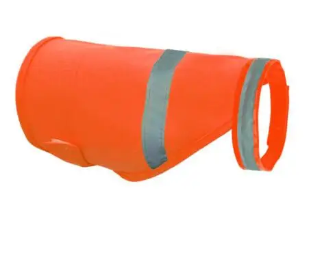 Orange Жилет безопасности для собак, светоотражающий, маленький, большой, для питомцев, щенков, пальто, одежда для охоты, высокая видимость, светоотражающий жилет, куртка, пальто - Цвет: Orange