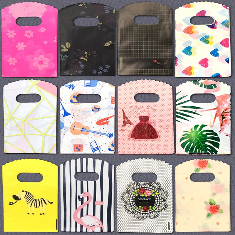 9x15cm * 13x21 см Мульти-стили с модным узором пластиковые мини Мешочки мешок ювелирных