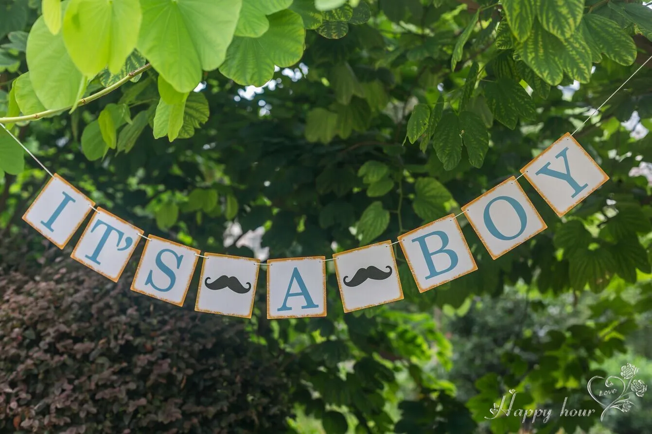 Баннер для детского дня рождения с надписью It's A Girl/Boy|decorative decorative|decoration partydecoration