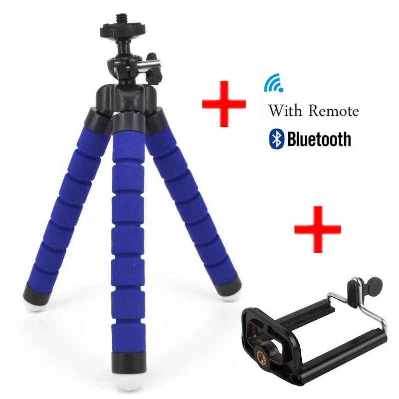 FGHGF Универсальный Автомобильный Мини Гибкий штатив+ Bluetooth пульт дистанционного спуска затвора для iPhone Мини Портативный селфи телефон стенд клип для redmi 4X