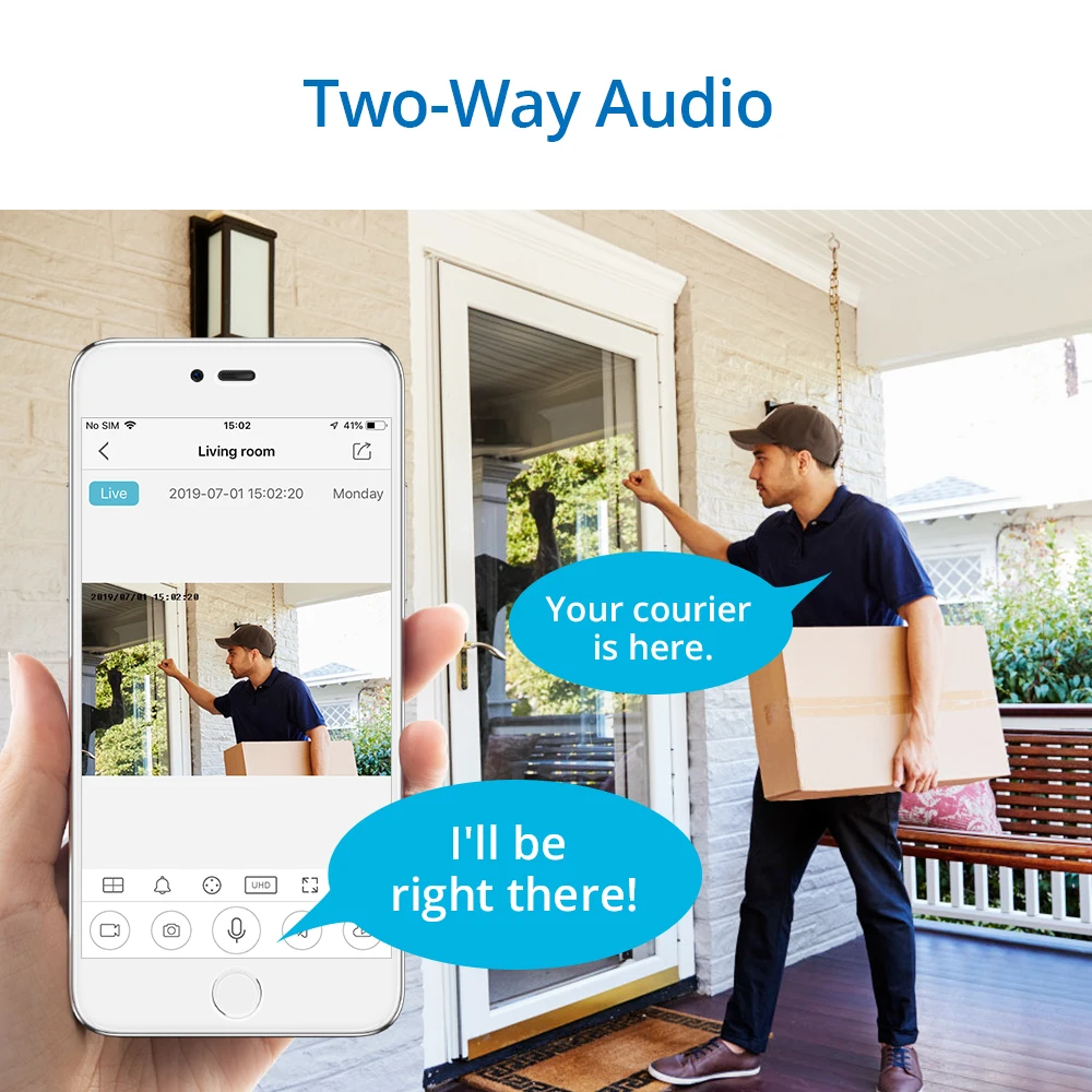 IP камера SANNCE 4 МП Wi Fi ONVIF 2 дюйма IP66|remote cam|wifi ipcctv security |