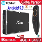 Приставка Смарт-ТВ X96H MAX, Android 9,0, 4 + 64 ГБ, 4 ядра, 2 + 16 ГБ, 4K