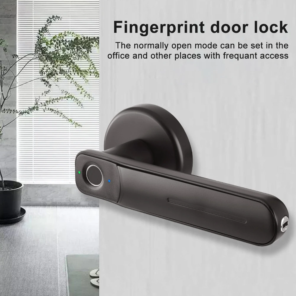 

Zinc Alloy Fingerprint Door Lock With Keys Biometric Handle Safely Apartment Hardware Easy Install Electric Smart Home Office