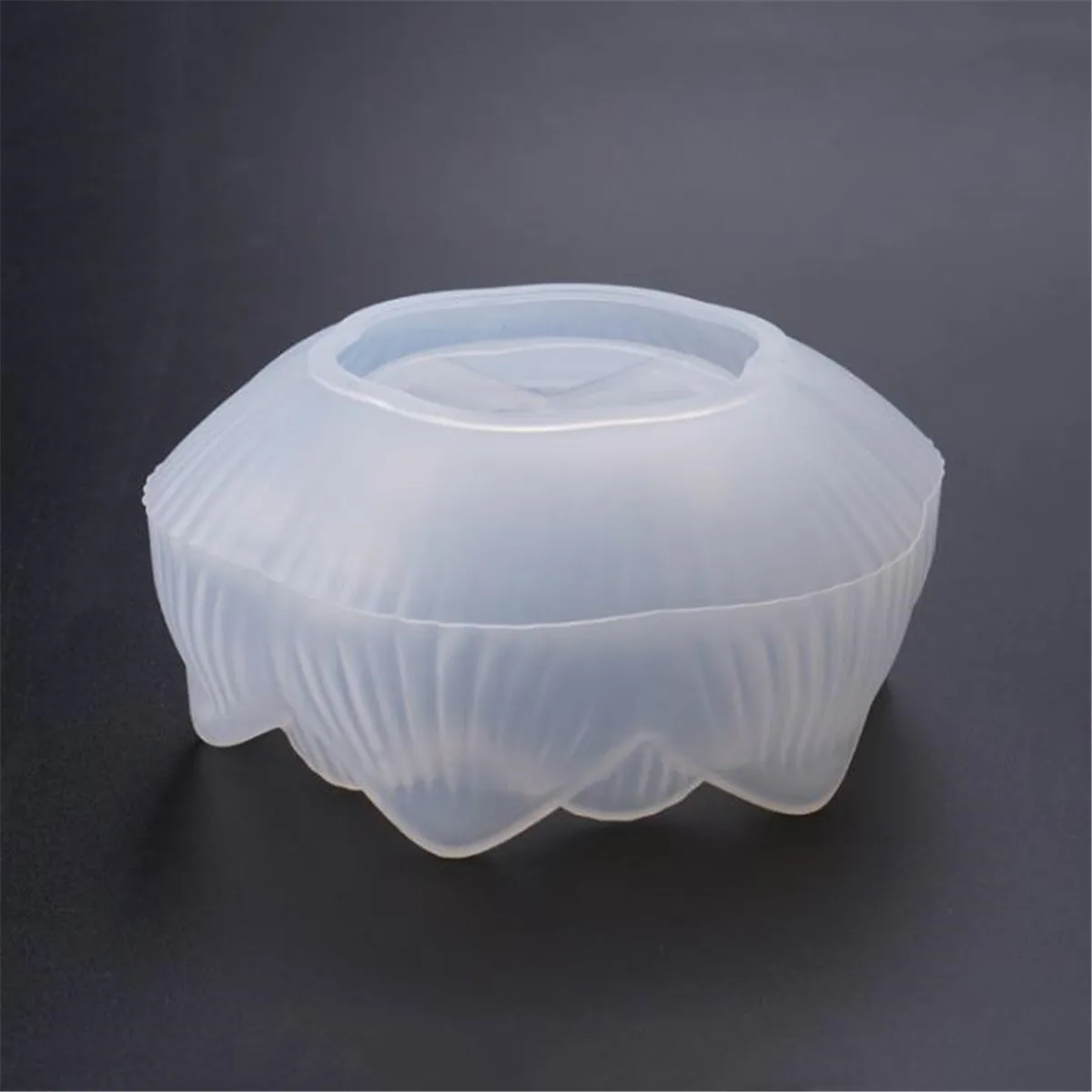 

Lotus Light Candle Holder Ashtray Mold Silicone Resin Epoxy Mould Casting Craft