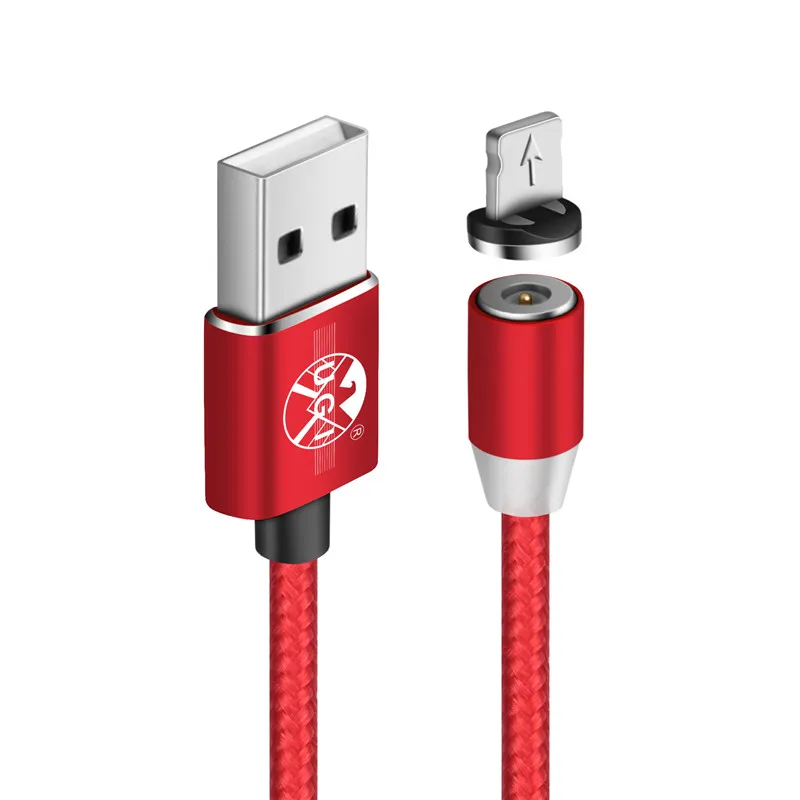 Red IOS Cable 3/6/10FT USB Магнитная Зарядка Зарядное устройство Тип кабеля type-c для Apple iPhone 8 7 6s samsung Лот - Цвет: Red IOS Cable