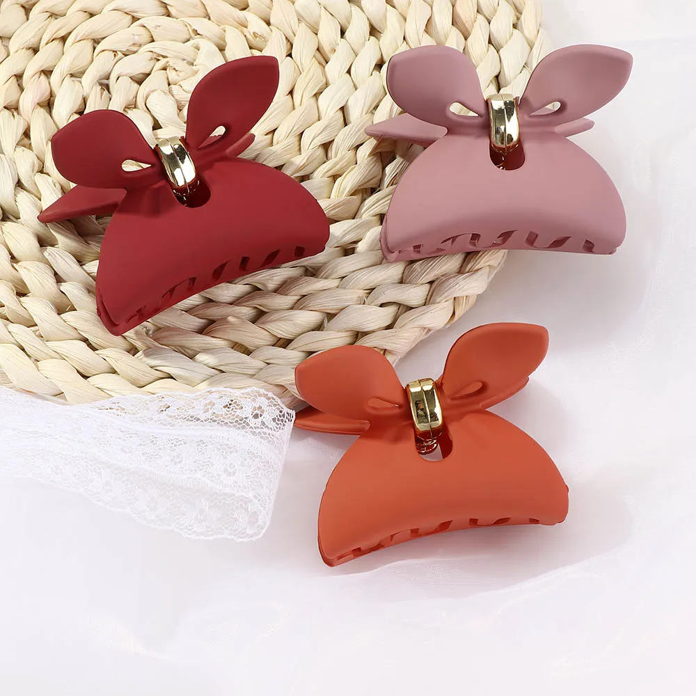 

1 шт., корейский стиль, бант, чистый цвет, коготь для волос, женские заколки для волос, держатель для хвоста, зажим для волос, головной убор для ...