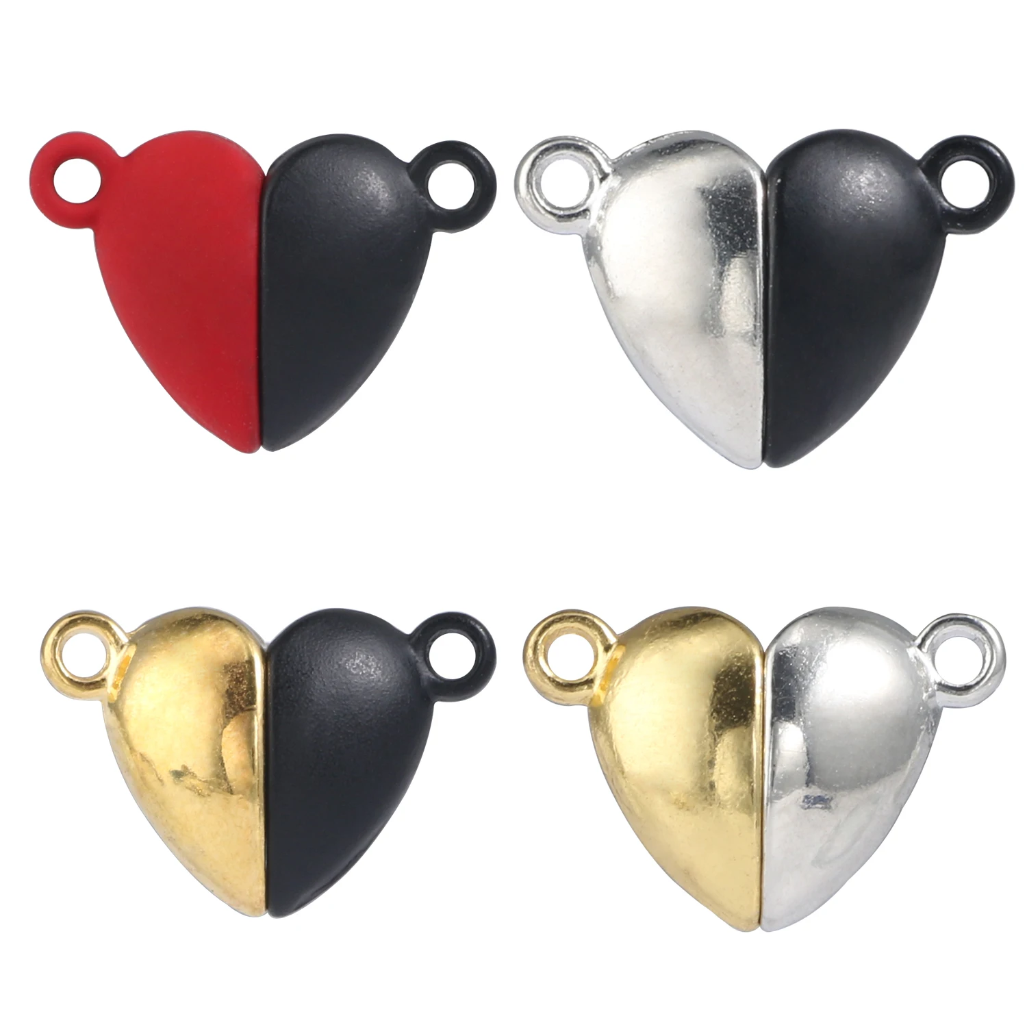 

5/10pcs 16x11mm Strong Love Heart Magnetic Clasps Magnet End Clasp Connectors Fit Bracelets Necklace Jewelry Making Findings