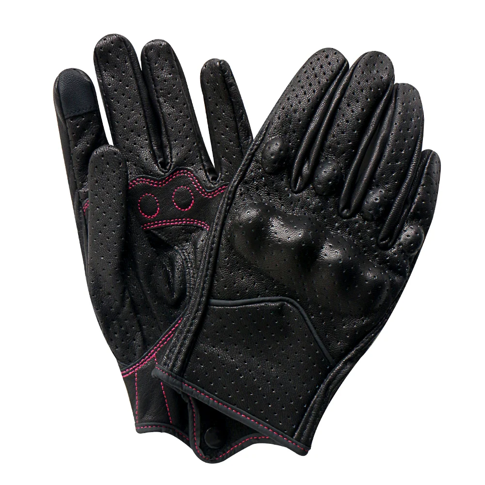 

Motorcycle Gloves Women Xs S M Leather Touch Screen Summer Motor Guantes Cycling Glove Female Motocross Motorbike Luvas Mujer