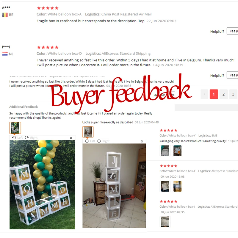 Украшения для детского праздника мальчиков и девочек прозрачная коробка 12