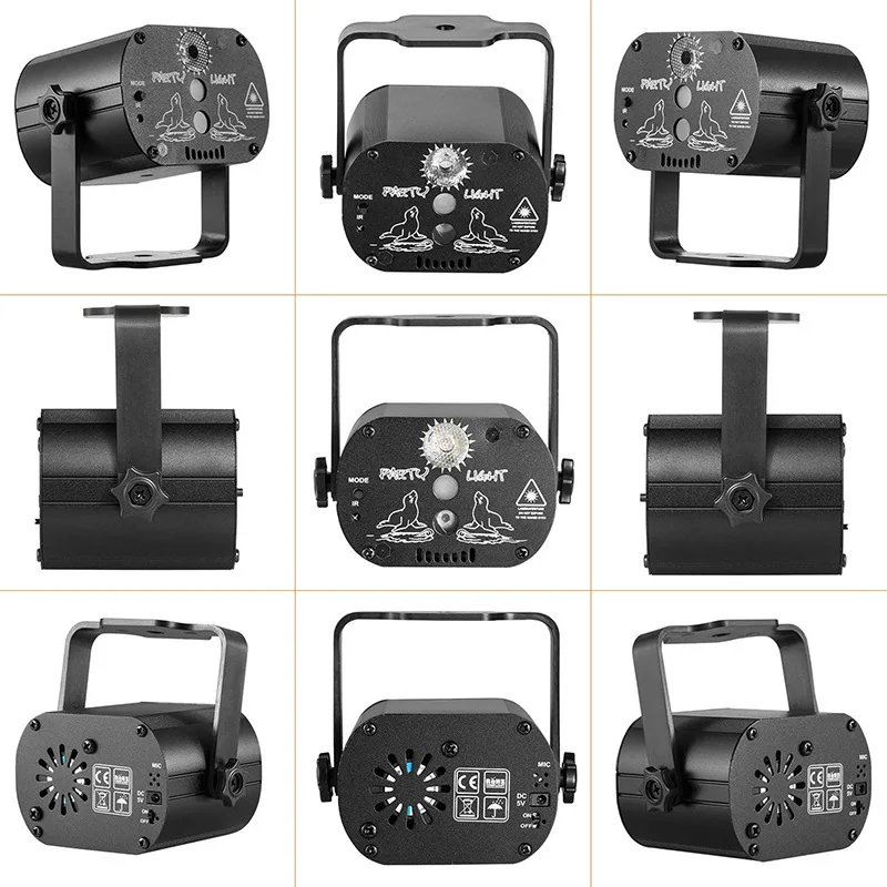 Лампа-Проектор Лазерная 60 моделей сценический свет RGB голосовое управление |