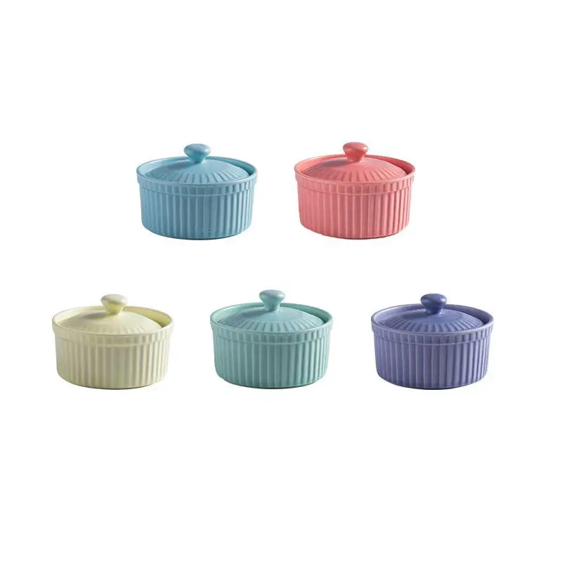 

Nordic Style Ceramic Baking Bowl Cup Dessert Cake Bowl Mold Dish Wholesale Oven Dessert Mold Kitchen Gourmet Container