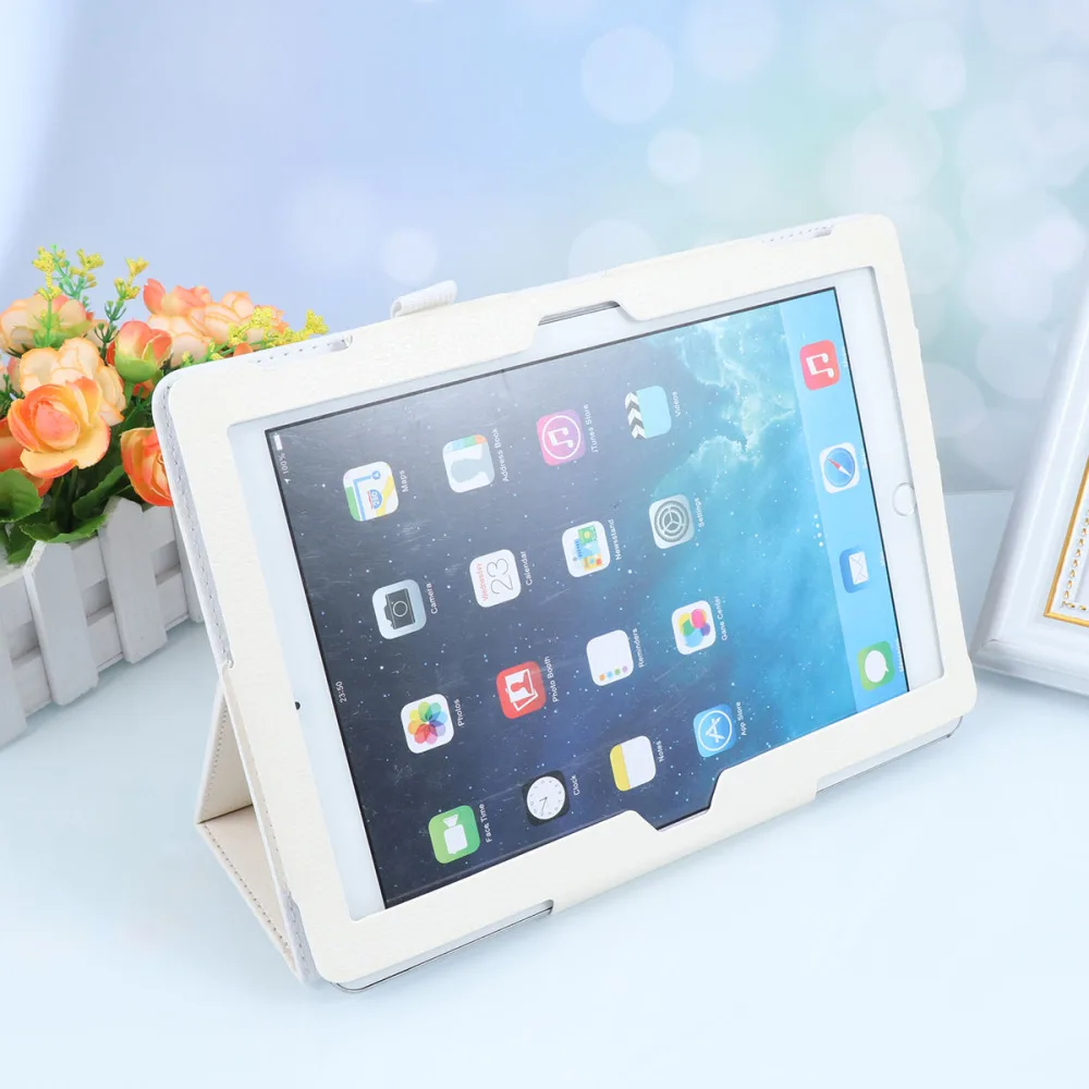 Чехол для планшета с текстурой личи и полным покрытием защитный чехол держателем