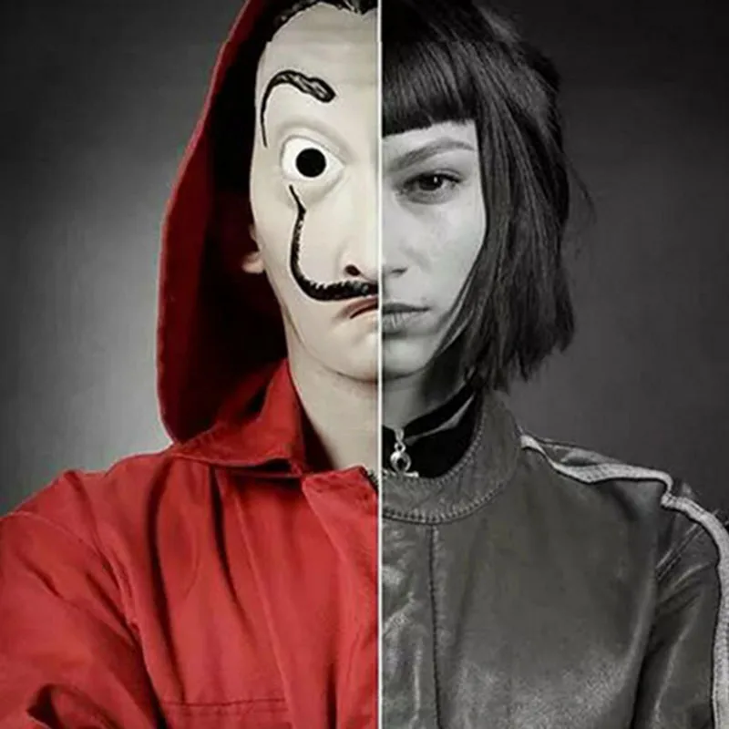 Пластиковая маска Dali бумажный домик декор для косплея Хэллоуина маскарада