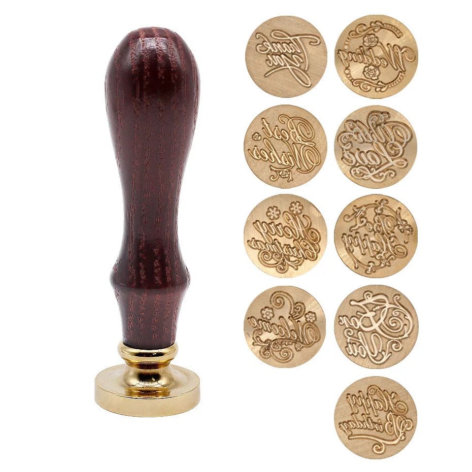 Восковое уплотнение дерево штамп античное металлическое восковые штампы