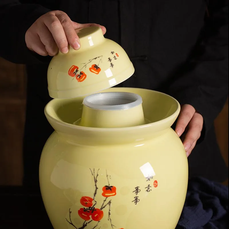 Утолщенная керамическая бутылка для маринования корейские ночные пятна