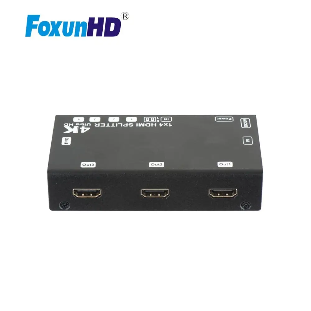 

Горячая Распродажа 3D мини HDMI сплиттер 1X4 SP144E 10,2 Гбит/с 4K x 2K @ 60 Гц EDID HDCP1.4 HDMI сплиттер