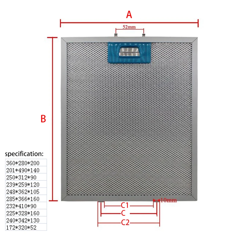 glen dimplex cooker hood filters