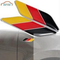 zztzz 2pcspair 3d metal german flag car body side rear trunk emblem badge for universal cars moto bike decorative