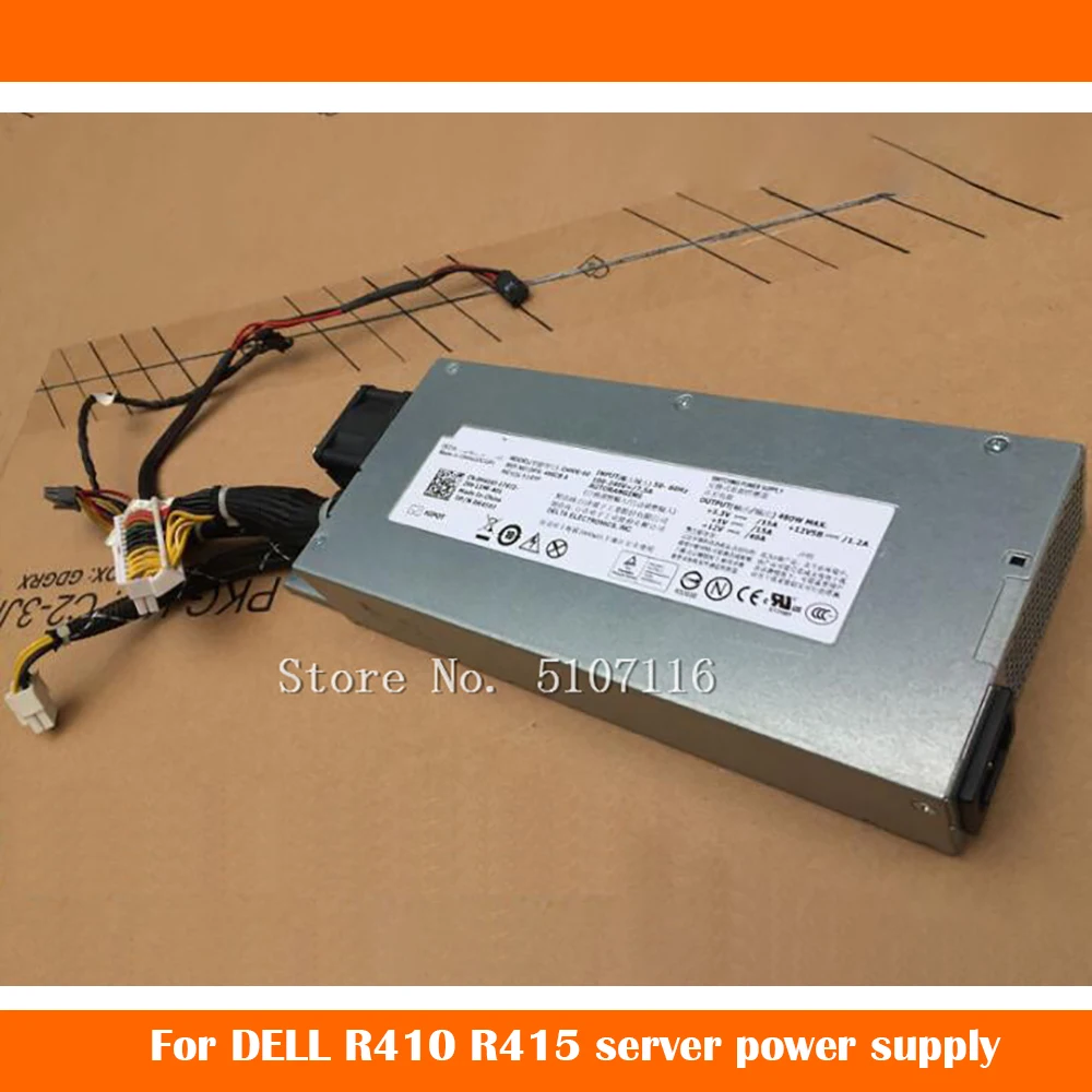 Для головного устройства A H410J H411J R410 R415 R510 480W, серверный источник питания будет протестирован перед отправкой