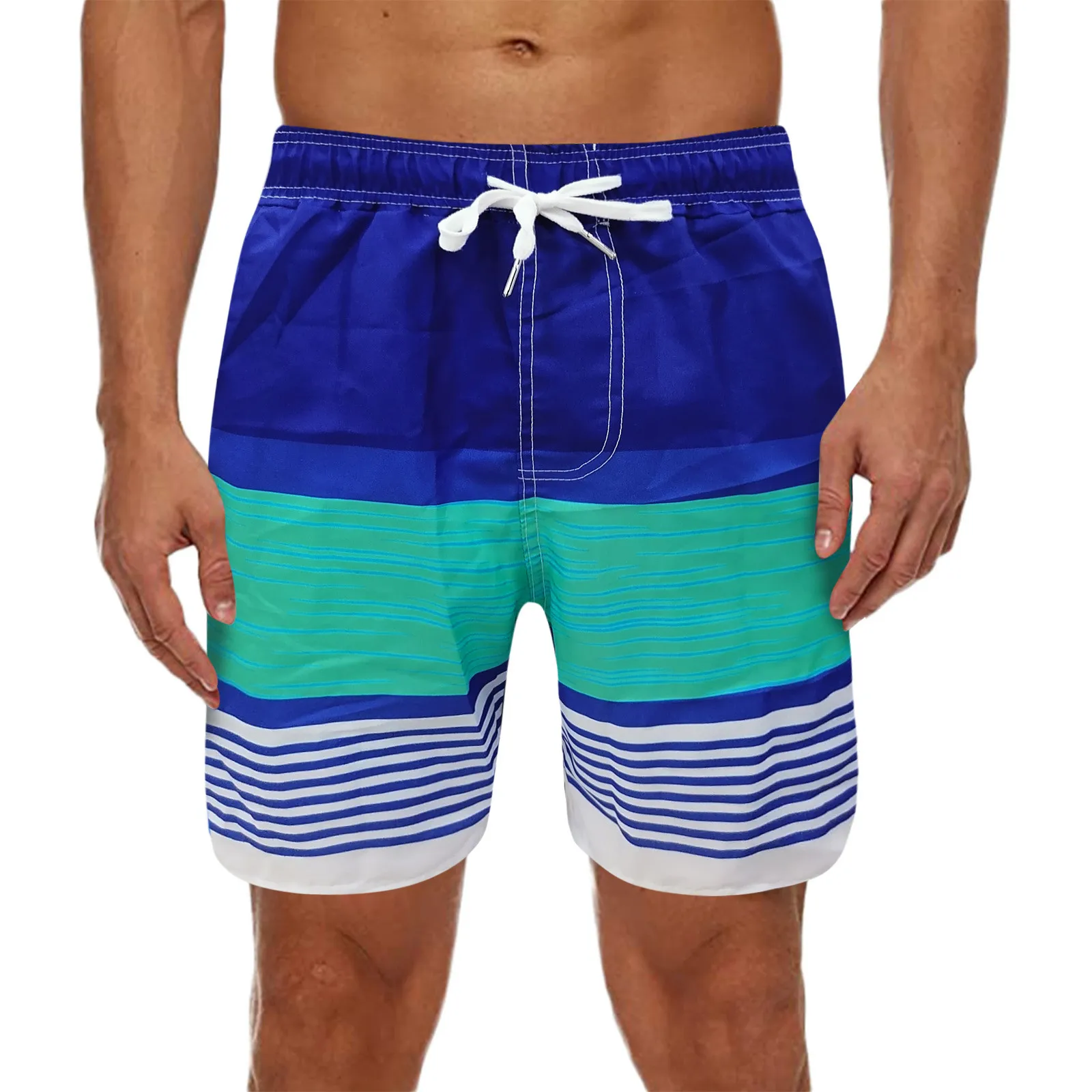 

Summer Stripe Casual Shorts Men Fashion Shorts Men Brand Male Shortsloose Indoor Outdoor Fitness Run Short Bermuda Beach Short