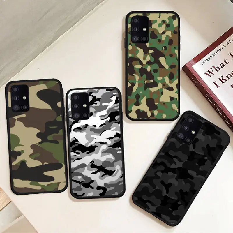 

Army Green Camouflage pattern Phone Case For Samsung galaxy A S note 10 12 20 32 40 50 51 52 70 71 72 21 fe s ultra plus