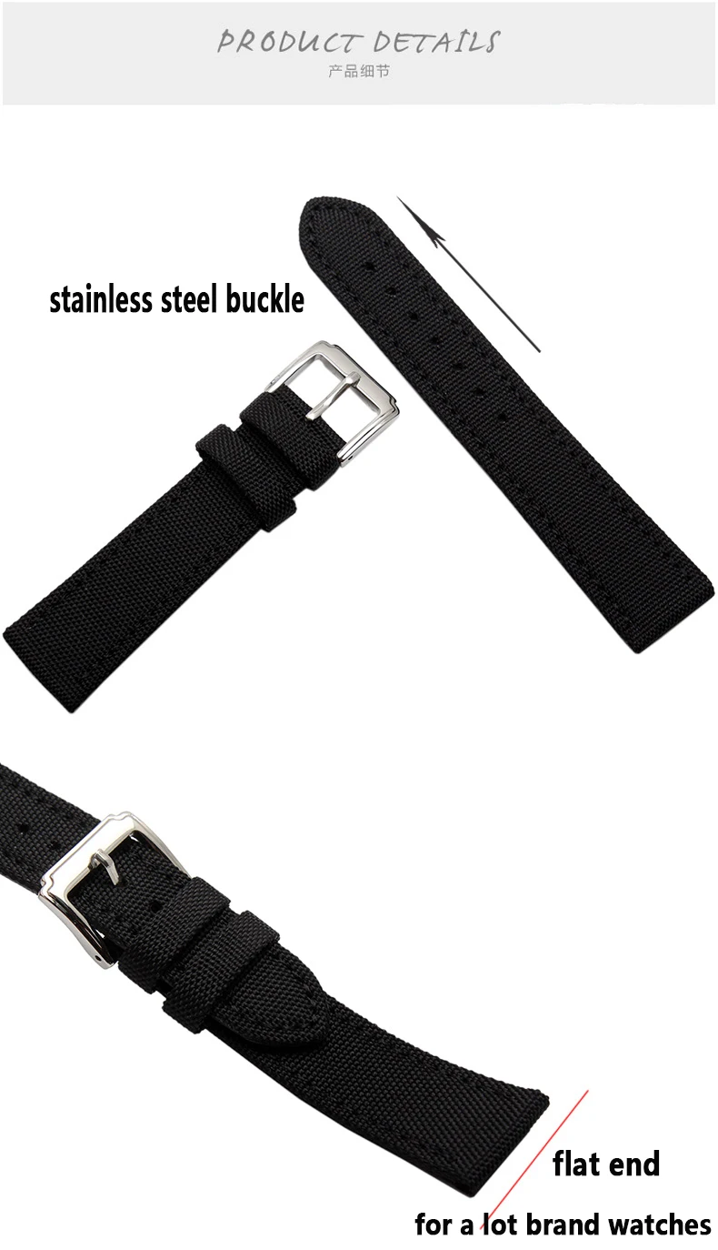 Для SKX007 SKX009 браслет нейлоновый Холст Прочный Спортивный мягкий ремешок для часов удобная кожаная подкладка ремешок для часов 18 мм 20 мм 22 мм