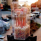 Прозрачный акриловый Органайзер для кистей для макияжа С Пылезащитным покрытием, коробка для хранения косметических кистей и жемчужин, отдельная продажа