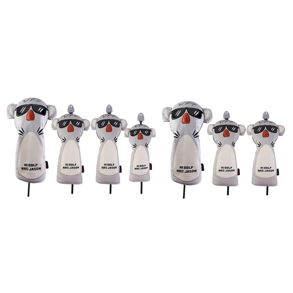 

Деревянные головные уборы для гольфа № 1 3 5 UT забавные головные уборы для водителя koala Woods со сменным номером