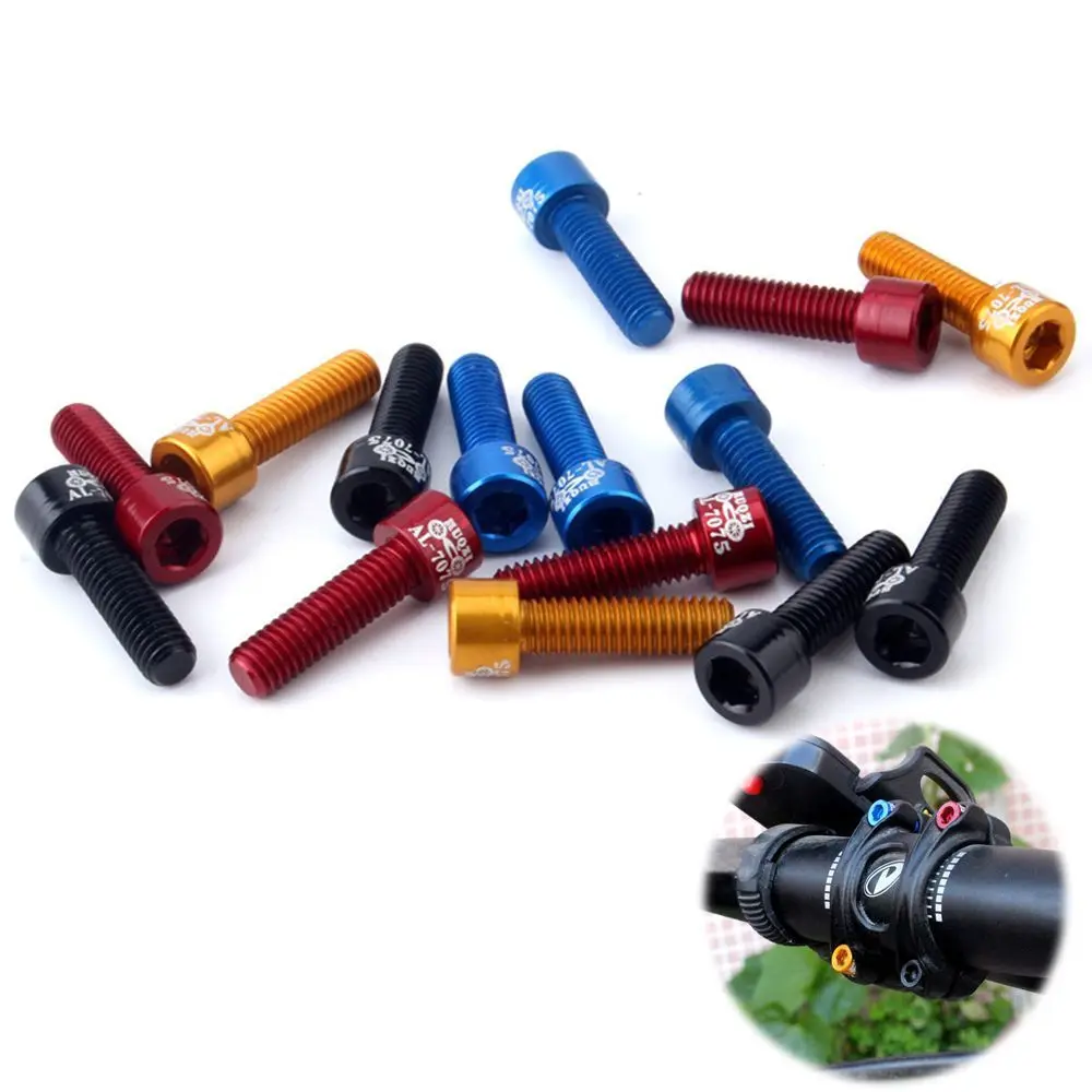 

8PCS Ultra-light Bolt Cycling Multicolor Bicycle Bottle Screw Bike Cage Holder Fixed Gear Tool Repair