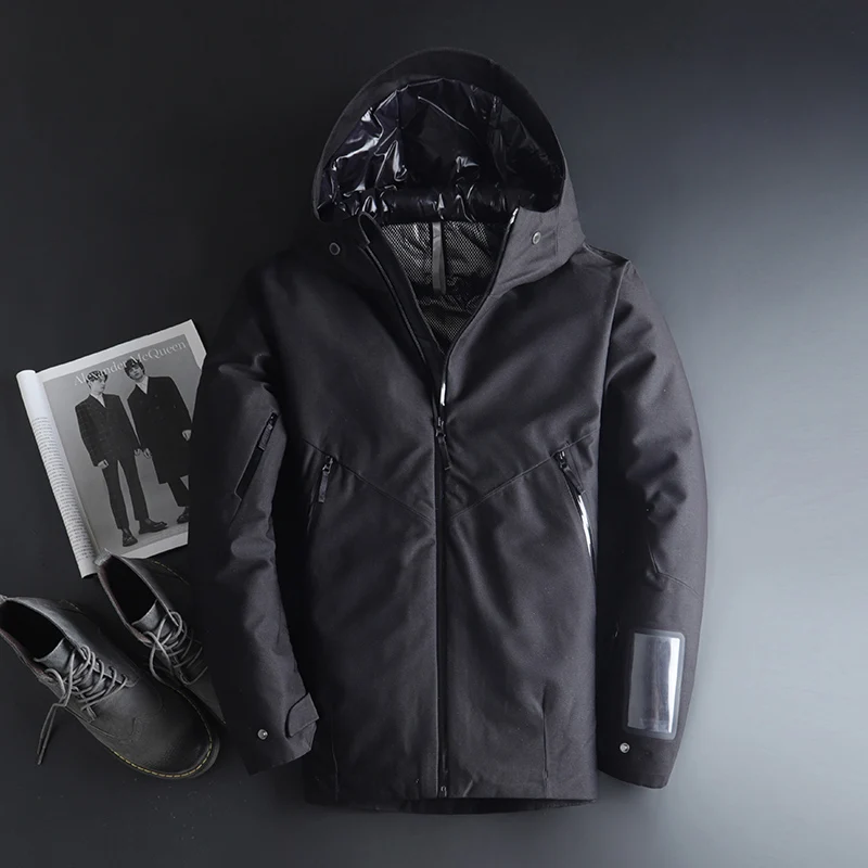 Мужская одежда Monclair 2019 зимний пуховик куртка верхняя с капюшоном толстый теплый