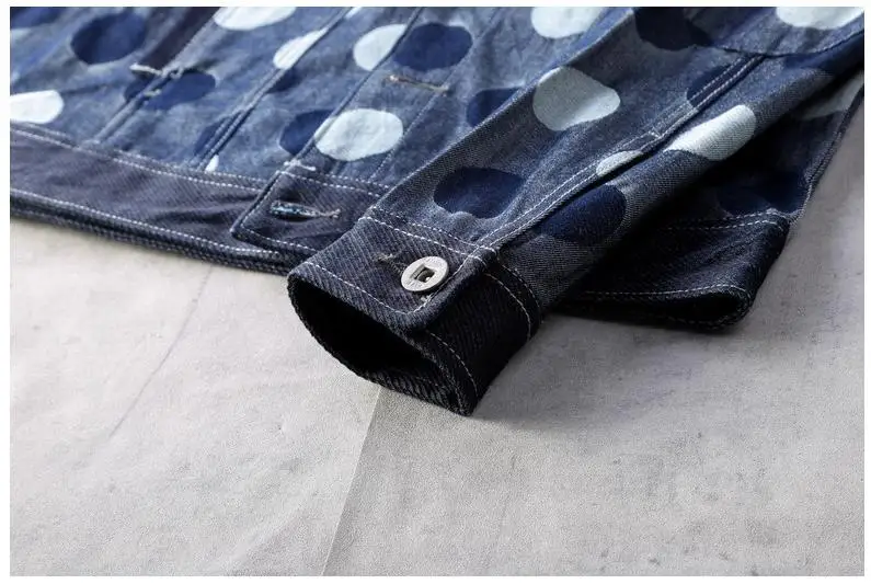 Байкерская Осенняя мужская куртка демисезонные мужские куртки в горошек