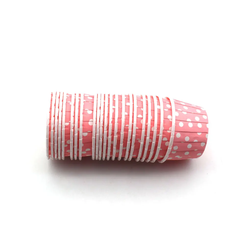 Подметальные машины 21 шт. Ретро Винтажные бумажные чашки в горошек для кексов