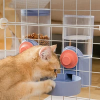 hanging cage dog bowls automatic pet drinking fountain hanging cage cat drinking fountain dog feeder set pet products