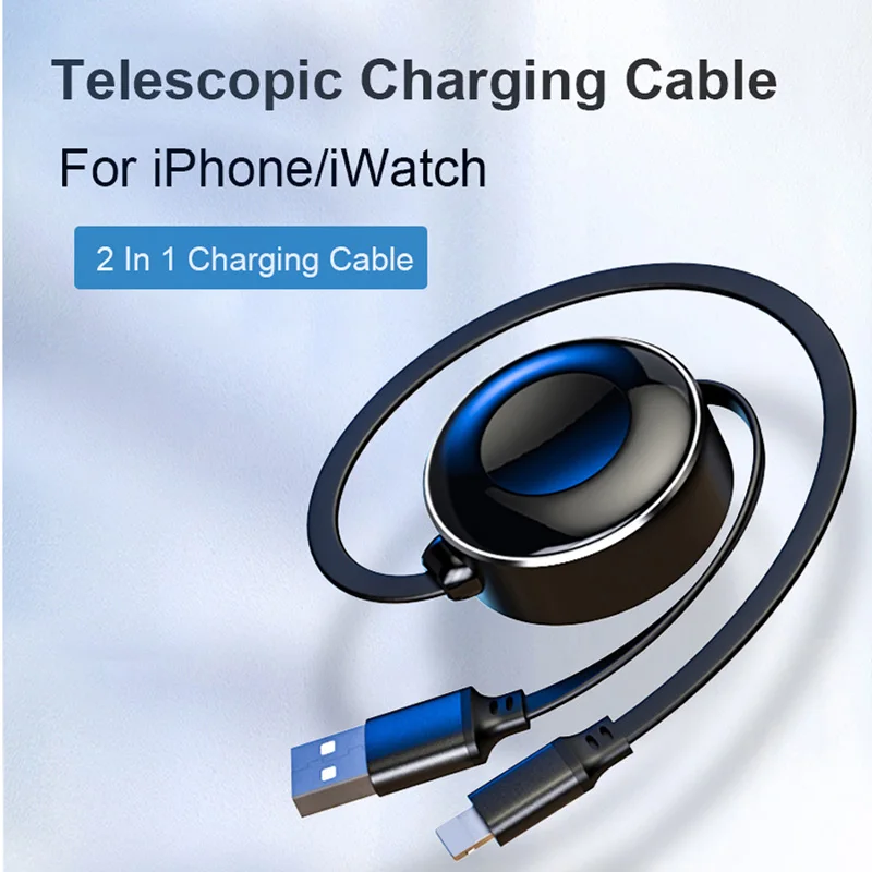 

USB Cable Charger for Apple Watch 5 4 3 2 1 Fast Magnetic Wireless Charging Phone Charger Cable For iPhone 11 pro iPad Lightning