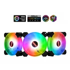 Бесшумный охлаждающий вентилятор RGB ARGB с 2 гидравлическими подшипниками, 120 мм