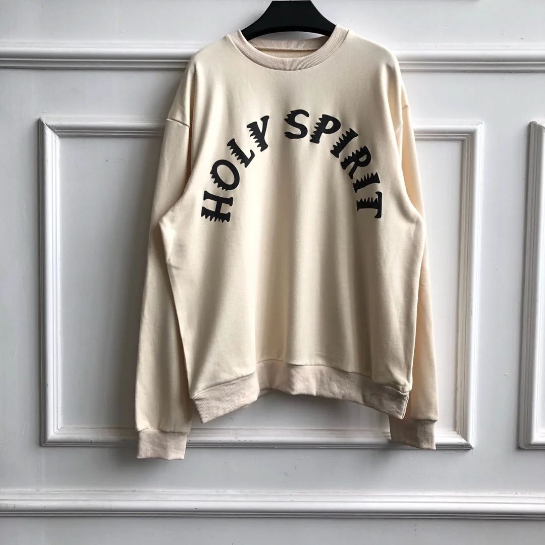 

Oversize Kanye Sweatshirt Sunday Service Holy Spirit CPFM Men Women Sweatshirts Kahaki Cotton High Quality Winter Dress