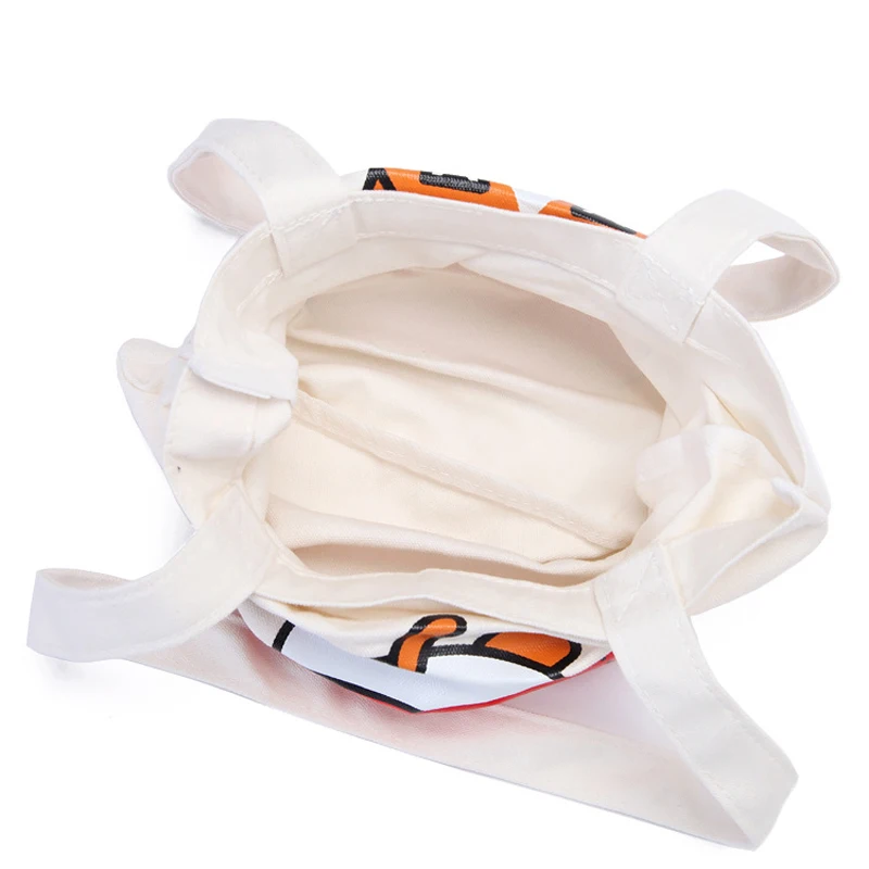 

WULI SEVEN Women Canvas Shopping Bag Female Tote Bag pattern Shopping Travel Women Eco Reusable Storage Foldable Handbag