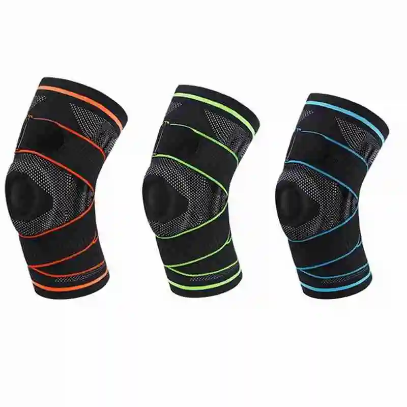

1PCS 2021 New Sport Knee Pads Strap Cycling Knee Braces Volleyball Joints Protection Basketball KneePad Kneecap Support E2Z1