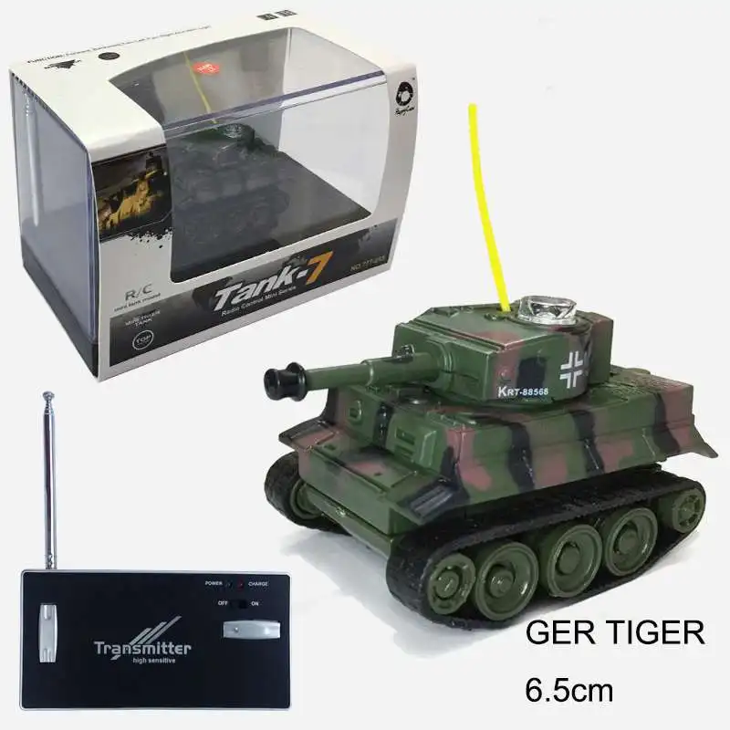 TIGER-2 Танк с дистанционным управлением Второй мировой войны, Немецкий тигр, T-34, мини-танк, Радиоуправляемый автомобиль, детская электронная игрушка - Цвет: TIGER-2