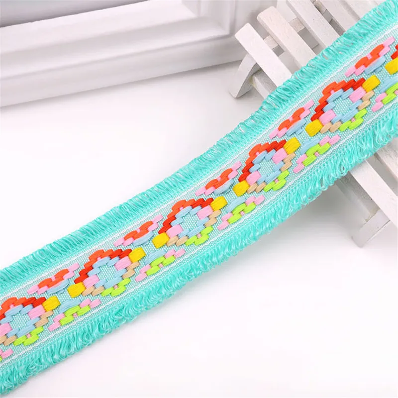 Цветной клетчатый жаккардовый кружево 4 5 см декоративный головной убор сделай