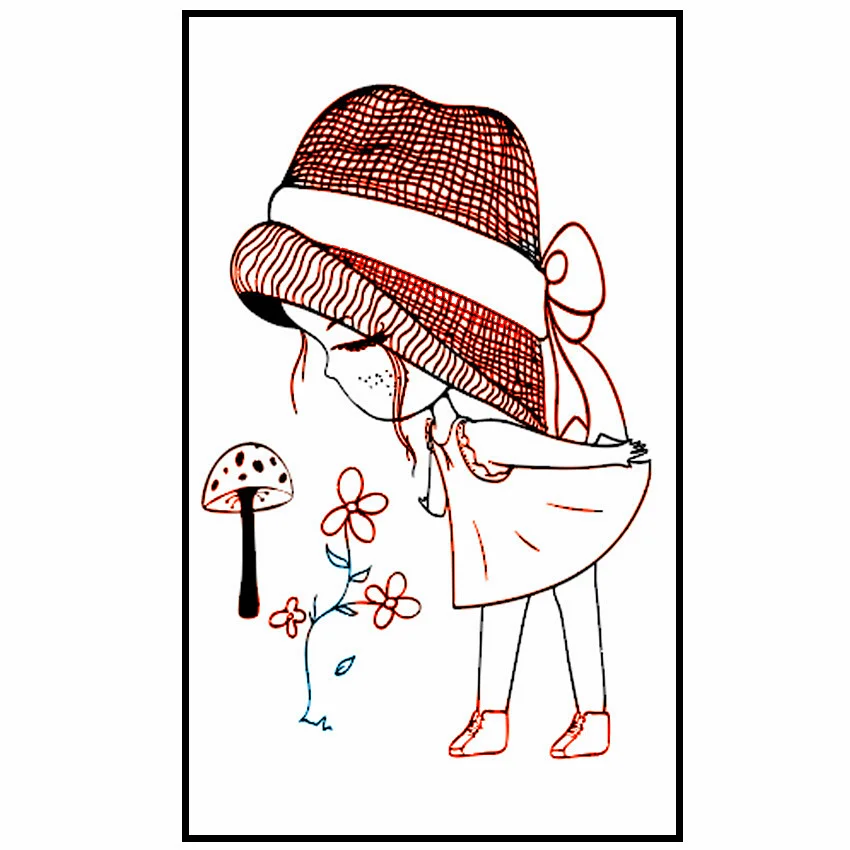 Горячая продажа Грибная девочка прозрачные штампы/силиконовые уплотнения Ролик