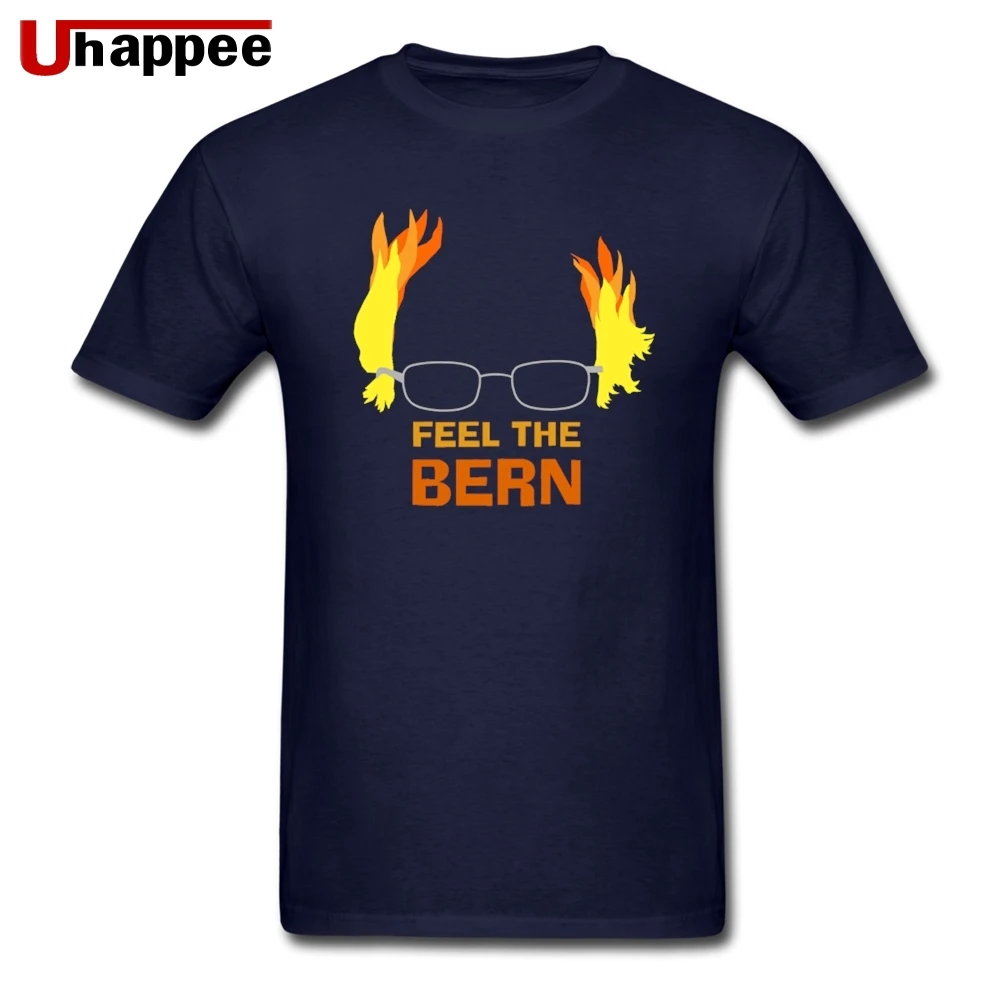 Фирменные уличные футболки Funny Feel the Bernie Sanders Для мужчин Лучший облегающий
