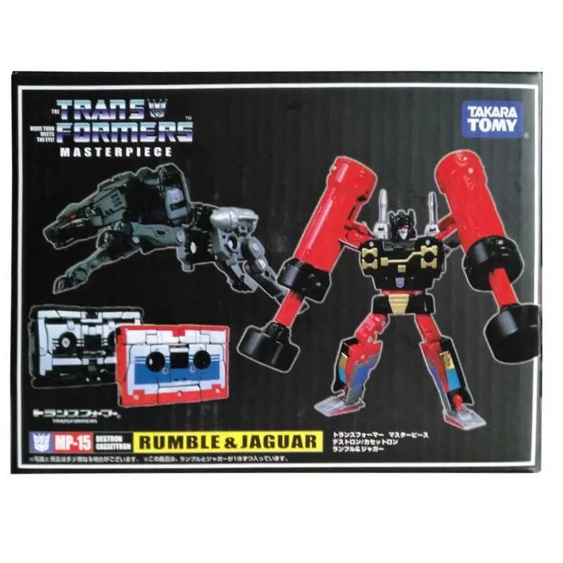 

Takara Tomy Mp15 Transformers Masterpiece Rumble & Jaguar Cassettes PVC Figure Model Children Gift Toys