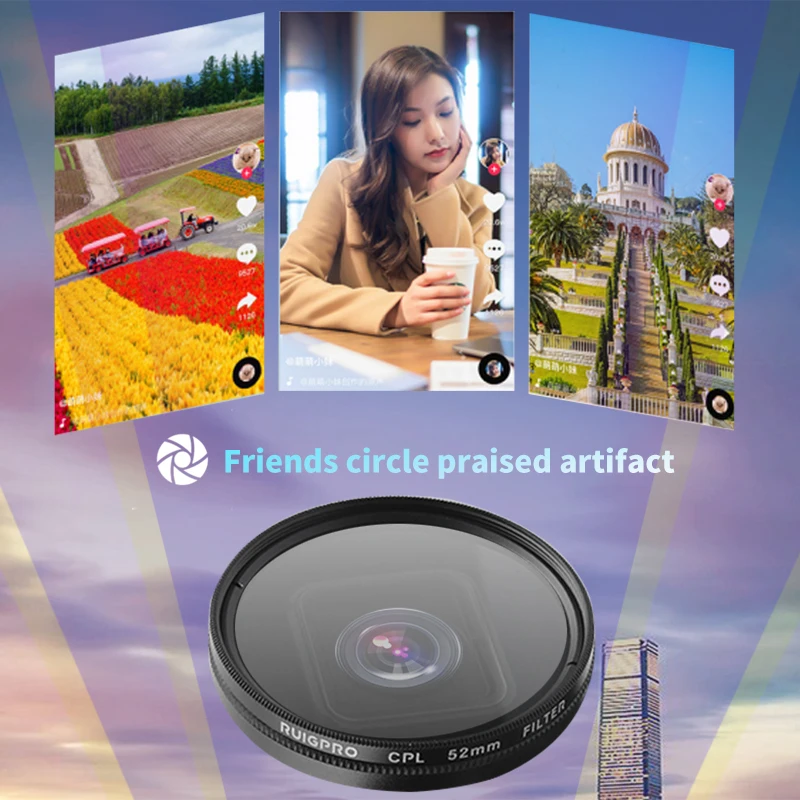 Camera Filter Aluminum Adapter+UV CPL Red ND4 Macro Filters +Cap Set For GoPro Hero 5 6 7 Black Optical Glass Lens Accessory | Электроника